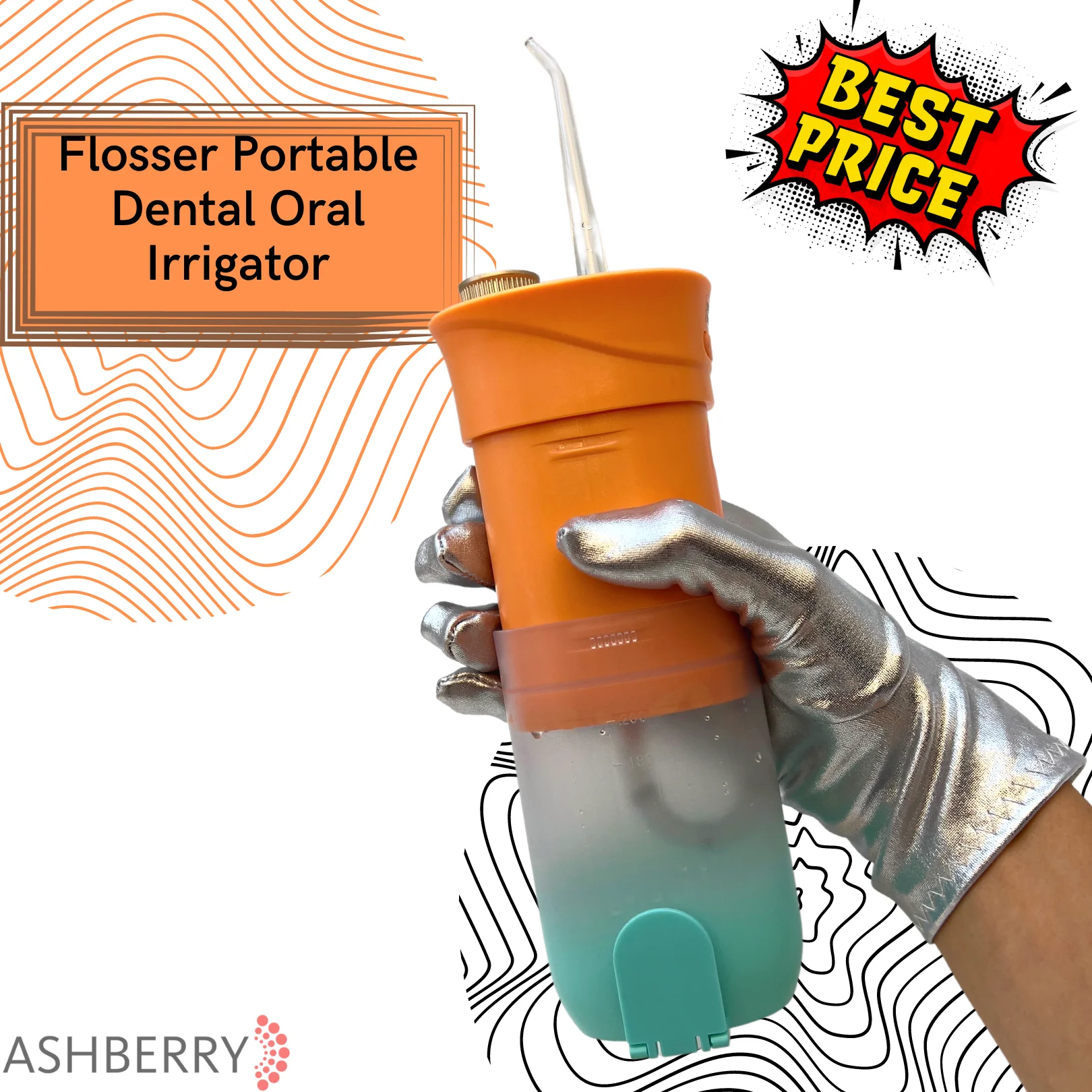 

Water Dental Flosser Cordless for Teeth, Portable Oral Irrigator, Dental Oral Irrigator Rechargeable, Waterproof Teeth Cleaner,