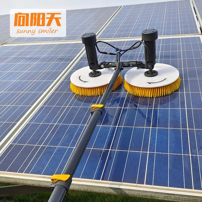 

Sunnysmiler Manufacturer water robot Solar Panel Cleaning brush hot selling solar cleaner brush supplier Solar equipment