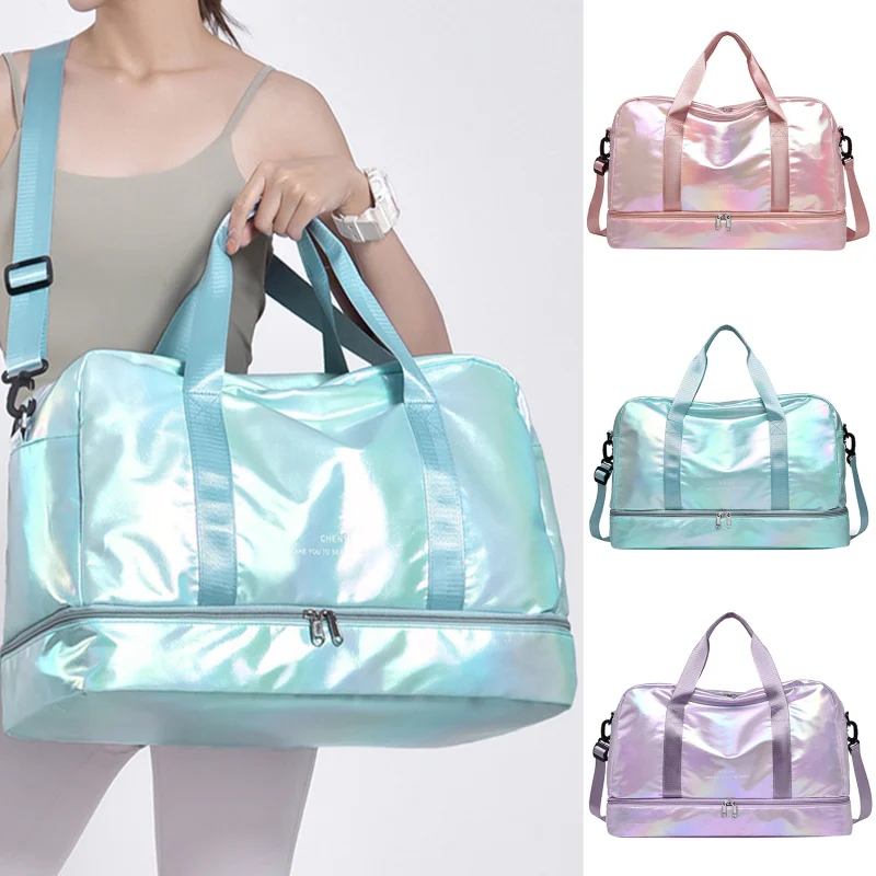 

Women Travel Bag Luggage Dry Wet Separation Storage Bag Fashion Fitness Handbags High Quality Waterproof New Shoulder Bag