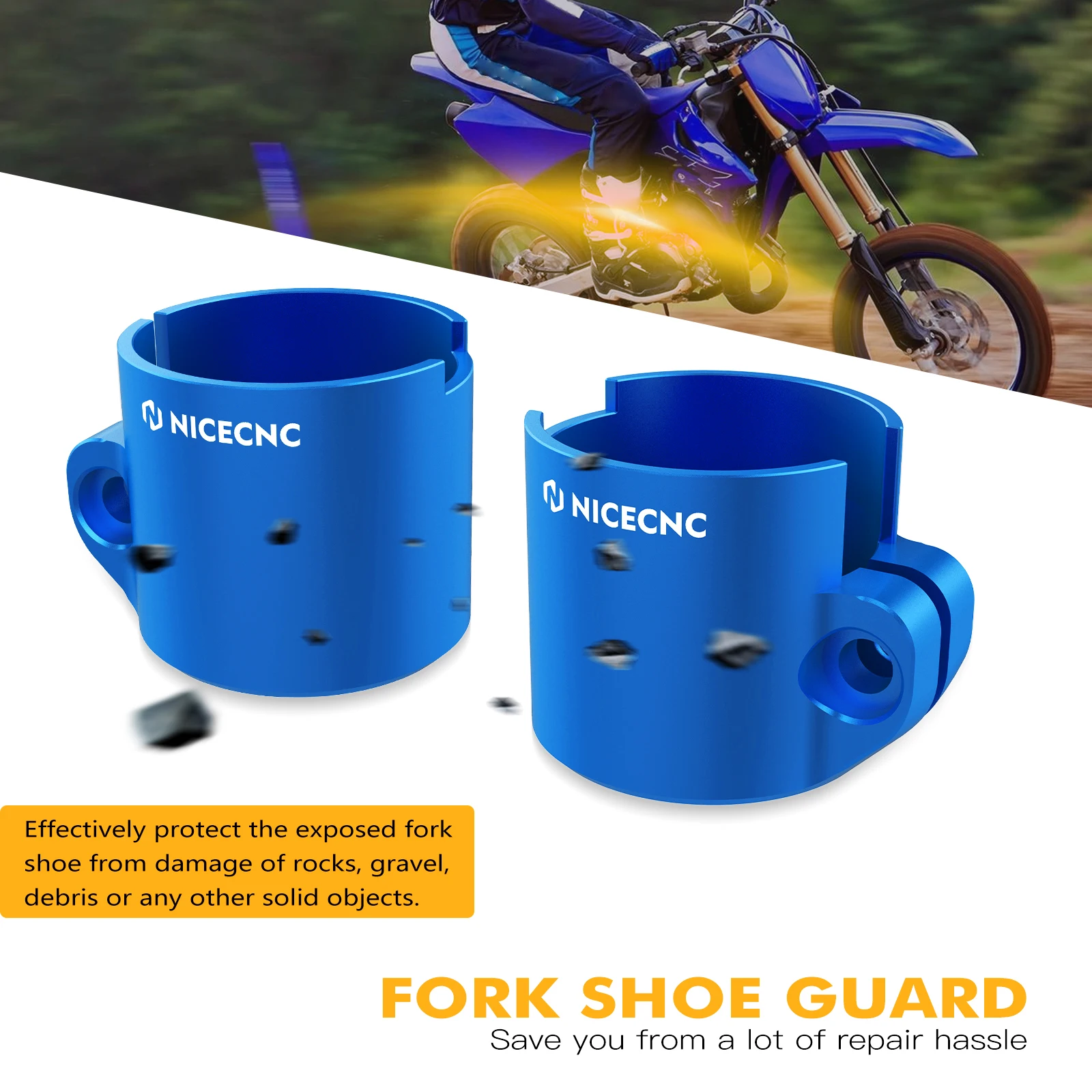 Защита башмака для Yamaha YZ85 YZ 85 2002-2018 Нижняя передняя вилка защитная крышка NICECNC