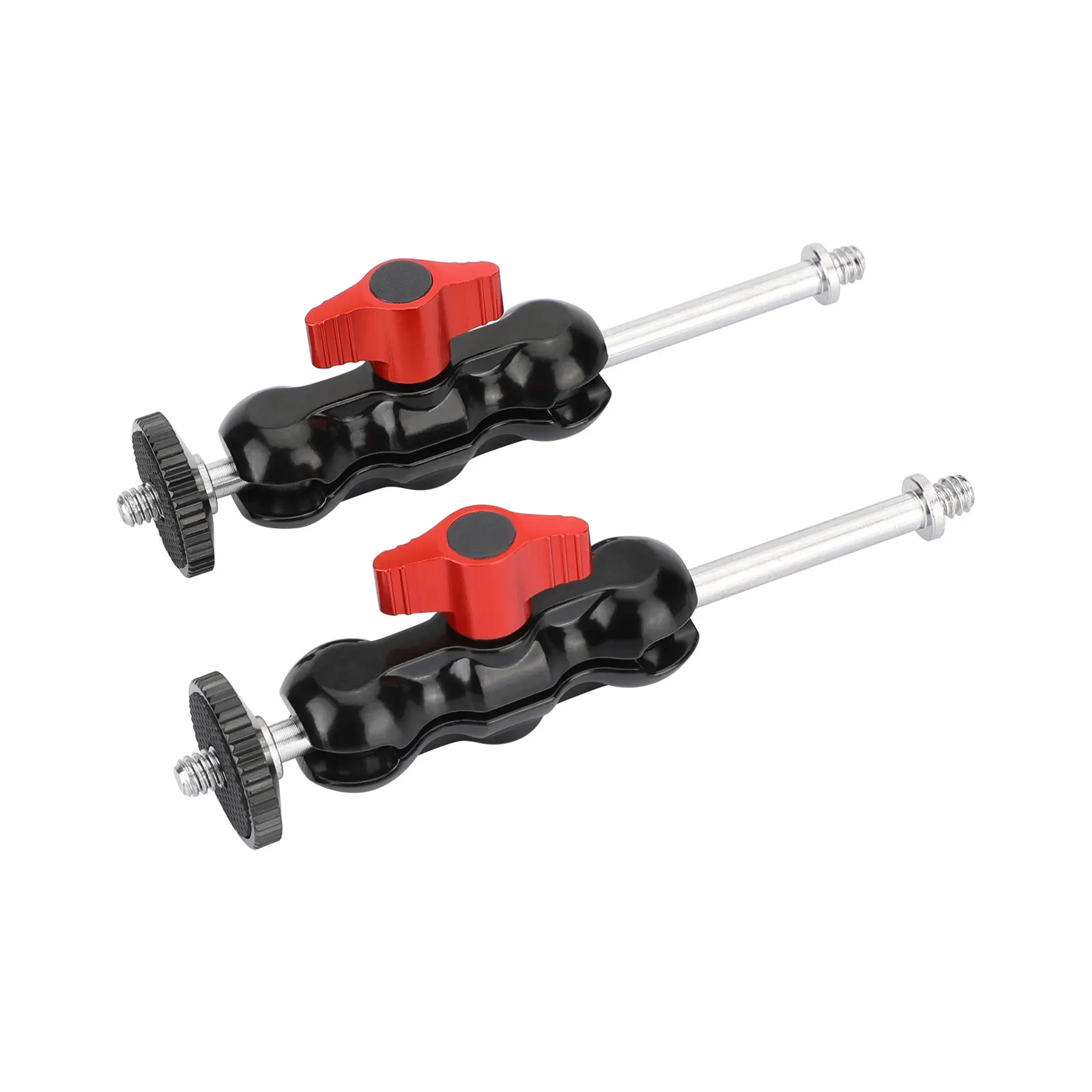 

HDRIG Mini Ball Head Holder Support 360°Swivel 90°Tilt With Extended 1/4"-20 Thread Screw For Camera Monitor / Flashlight