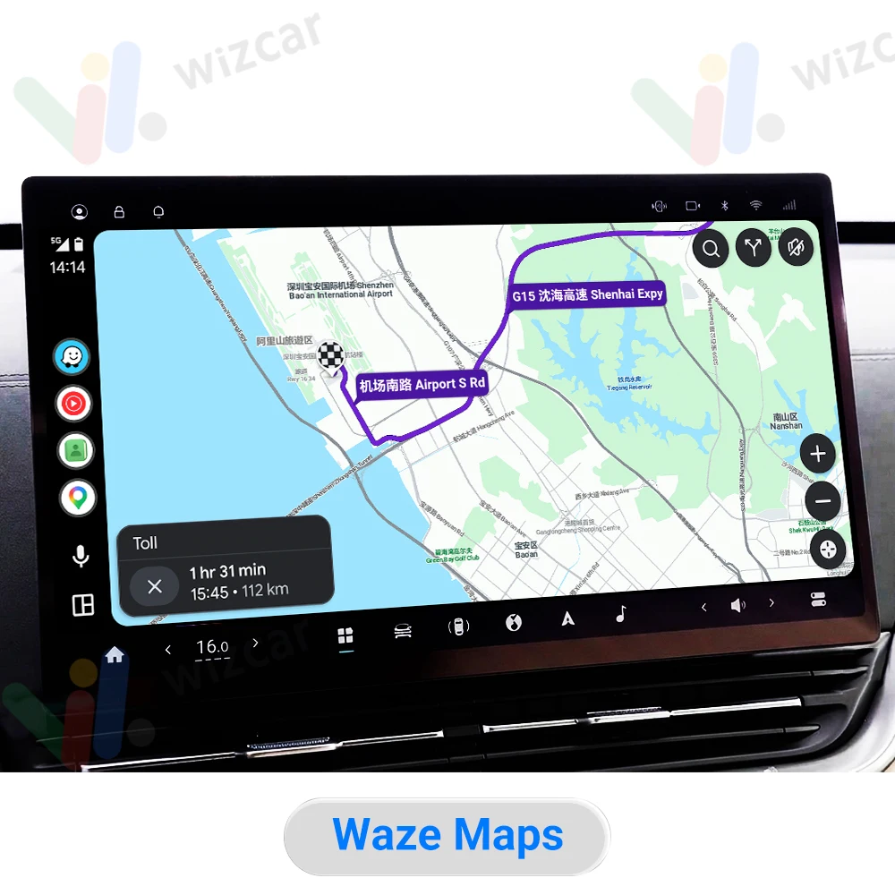 Фото Для DongFeng (Дунфэн) 007, 008 EV 2024-2026 | Беспроводной адаптер WIZCAR M1 Pro Android Auto с поддержкой Карты Яндекс 2ГИС Музыка Яндекс для смартфонов на Android №5