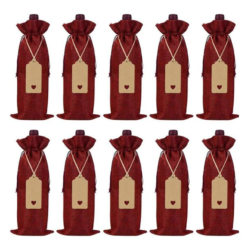 

Комплект из 10 мешков для вина из льна