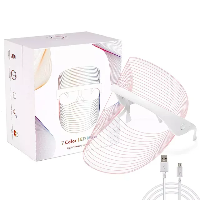 

Colors LED Light Therapy Facial Mask Photon Anti-Aging Anti Wrinkle Rejuvenation Wireless Face Mask Skin Care Beatuy Devices