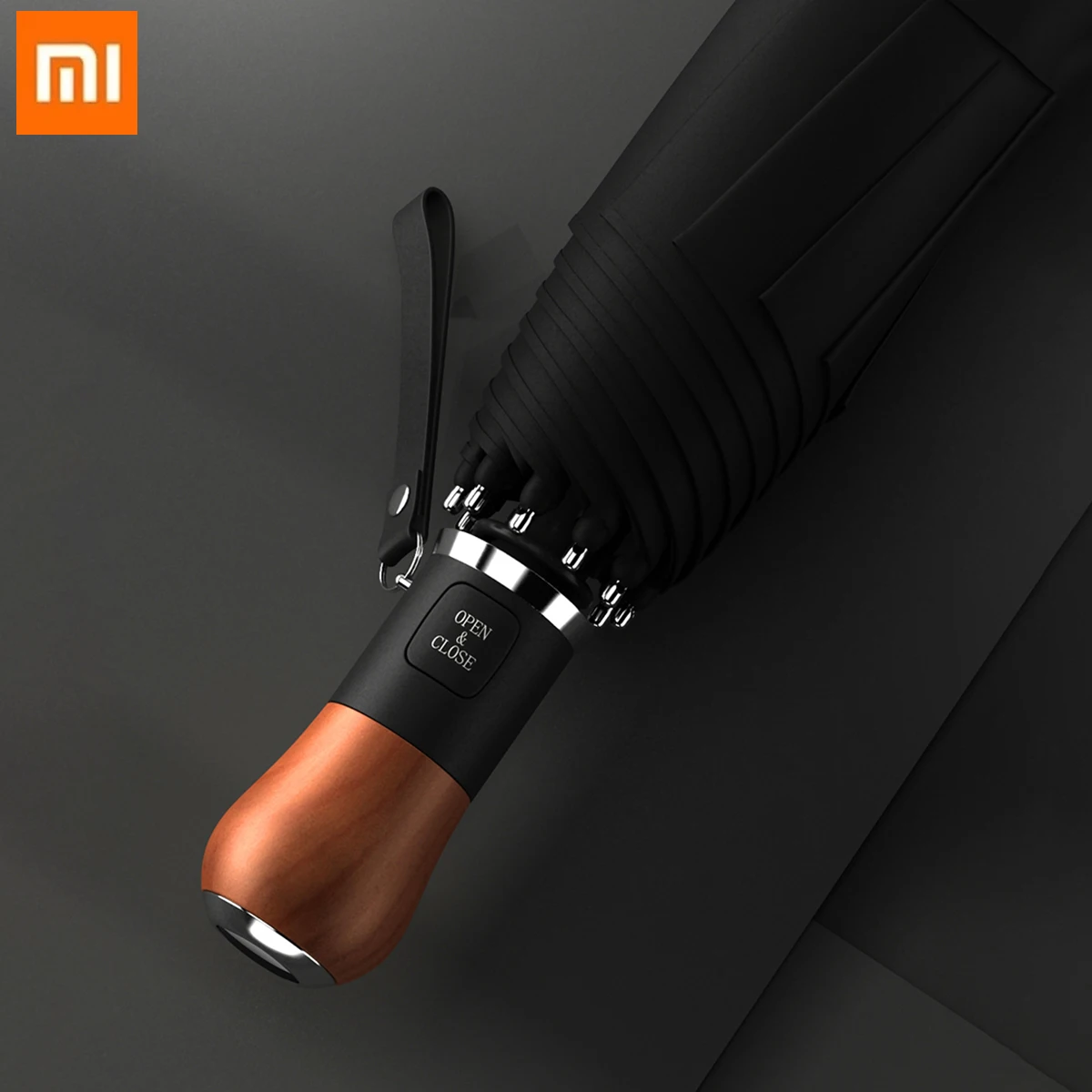 

Новый роскошный автоматический большой зонт Xiaomi, мужской деловой ветрозащитный складной зонт 10 к для гольфа, Солнцезащитный Зонт с деревянной ручкой, уличный Зонт с защитой от ультрафиолета