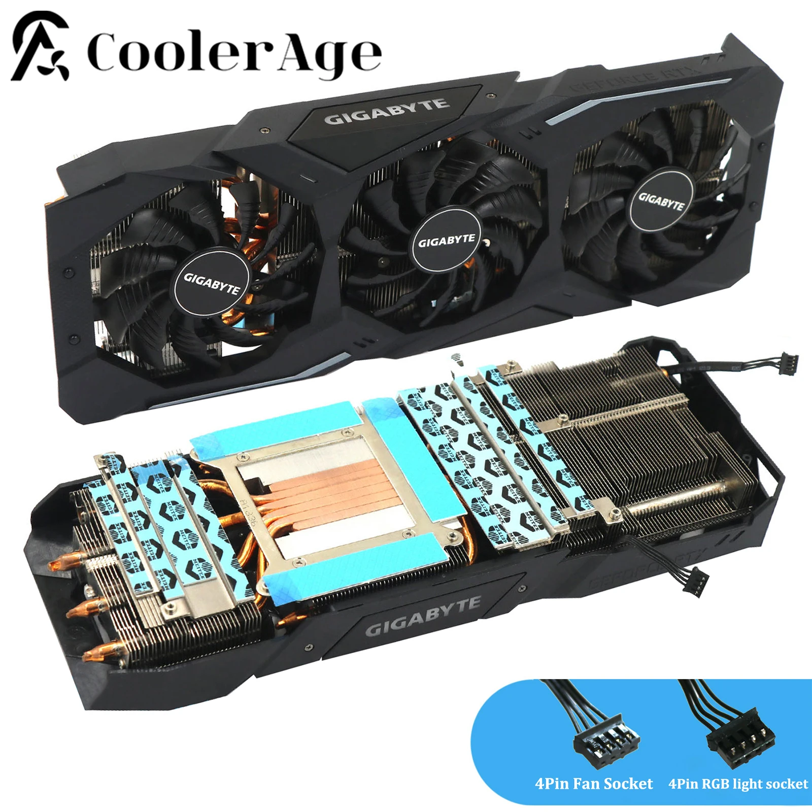 Новый оригинальный радиатор для видеокарты Gigabyte GeForce RTX 2080 Ti WF3 RTX2080Ti Новый оригинальный радиатор для видеокарты Gigabyte GeForce RTX 2080 Ti WF3 RTX2080Ti