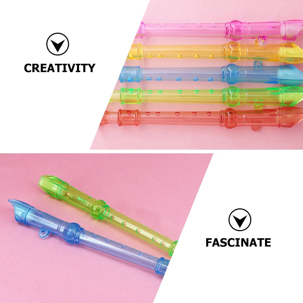 12 шт. маленькая флейта детская игрушка кларнет с 6 отверстиями голосовые