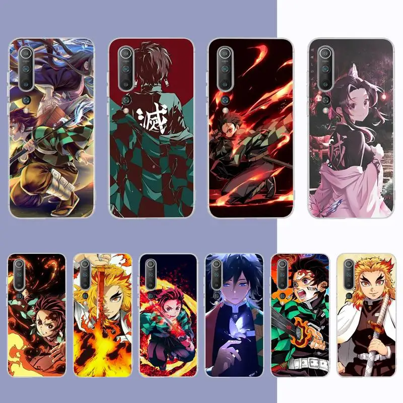 

Demon Slayer kimetsu no yaiba Phone Case for Samsung S21 A10 for Redmi Note 7 9 for Huawei P30Pro Honor 8X 10i cover