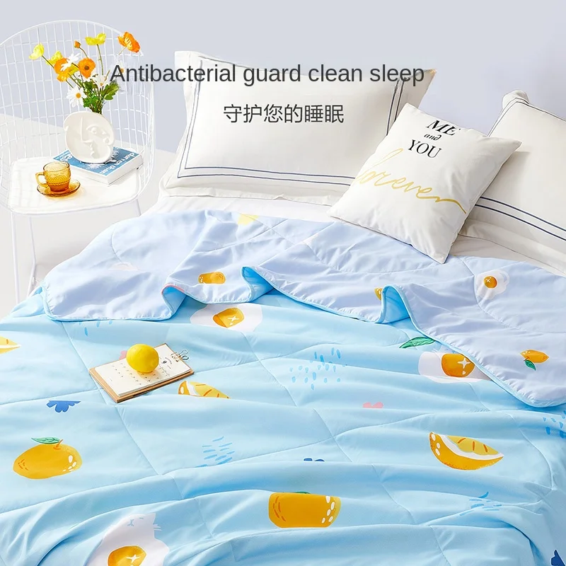 

Home Textile Airable Cover Summer Blanket Washable Machine Washable Children Antibacterial Summer Quilt Thin Summer Quilt