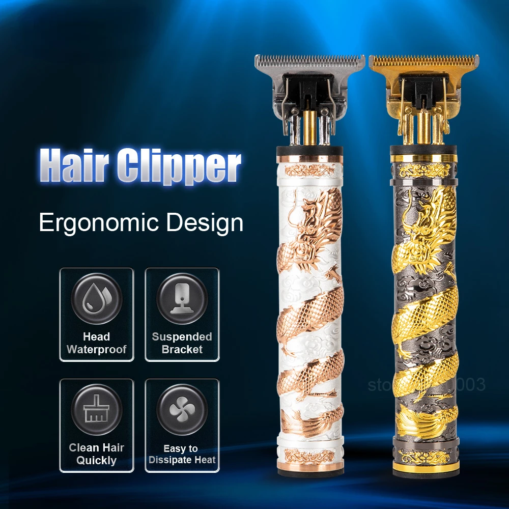 Hair Clipper USB Hair Trimmer Rechargeable Hair Cutting Machine T-Outline Barber Cordless Trimmer Beard Shaver Men Haircut