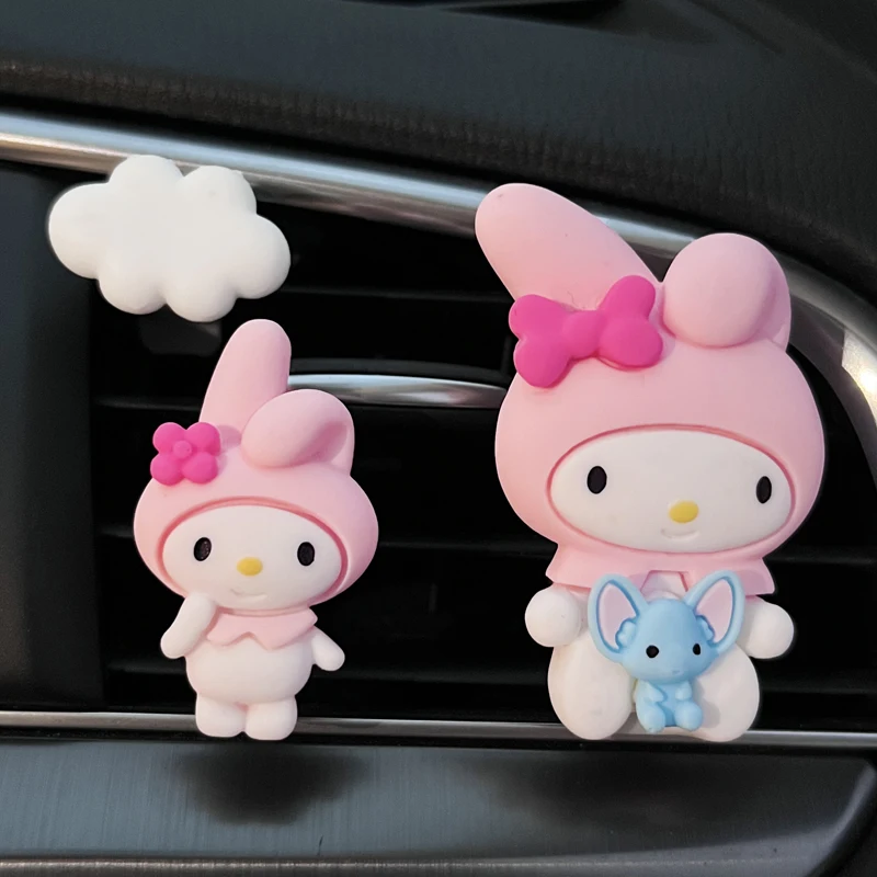 

Освежитель воздуха Kawaii Cinnamoroll Melody Purin, аниме освежитель воздуха с зажимом для вентиляционного отверстия, подарок для салона автомобиля