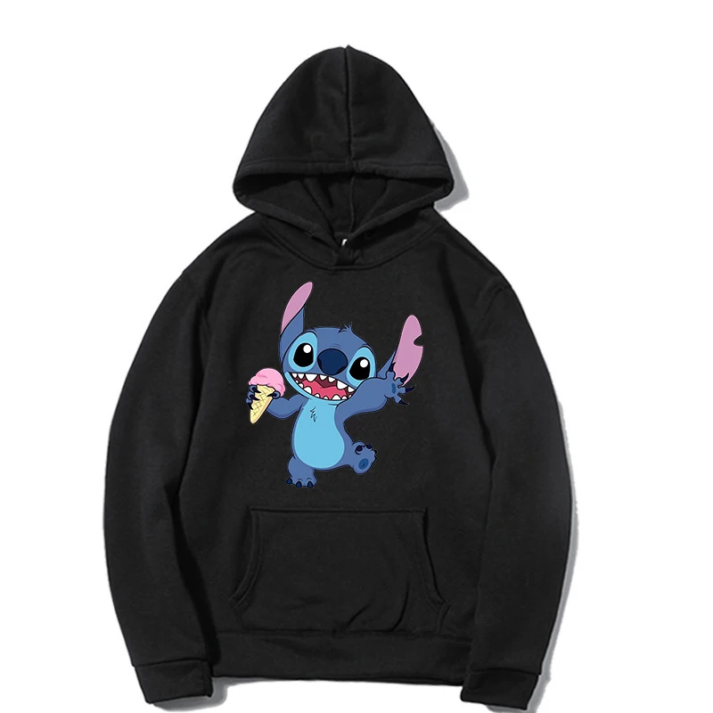 

Disney Lilo Stitch Cartoon Women's Casual Cartoon Hoodie Printed