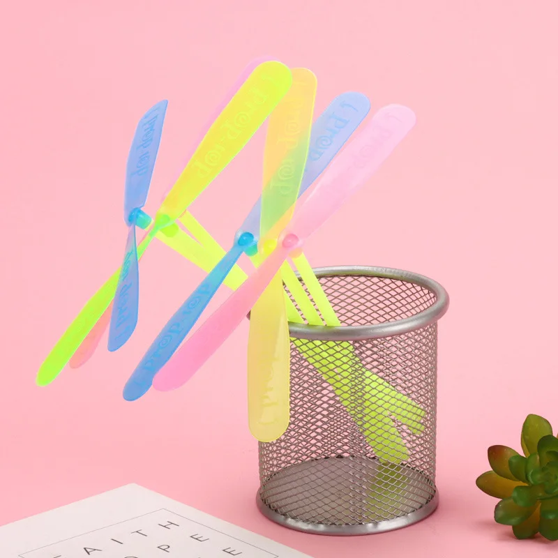 10 шт. антистрессовая игрушка пластиковые бамбуковые стрекозы пропеллеры уличная