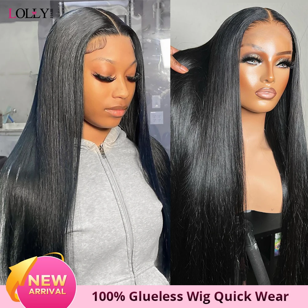 30 Inch Glueless Lace Front Human Hair Wigs For Women Straight Lace Front Wig Transparent Lace Wigs Wear And Go Wigs Closure Wig