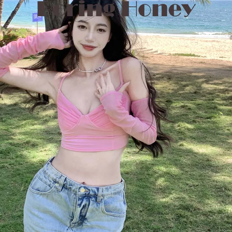 Женский топ на бретельках без рукавов с открытой спиной женский футболка майка