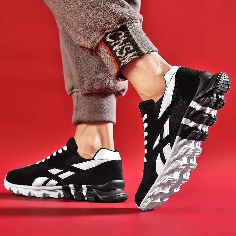 Sports Shoes for Men Free Shipping Men's Running Shoes Male Casual Sneakers Blade Sole Street Jogging Shoes Man Original Trainer