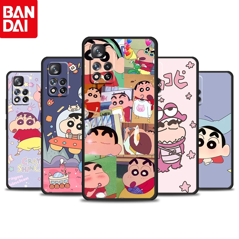 

Crayon Cute Shin chan For Redmi 10 9 9C 9A 8 8A 7 7A 6 6A 5 5A 4X 5G Prime Pro Plus Silicone Soft Black Phone Case Cover Fundas