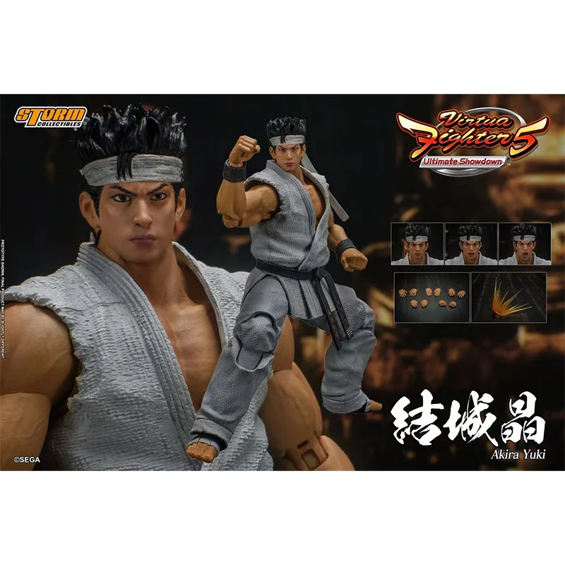 

In Stock Original Storm Toys SGVF01 1/12 Virtua Fighter 5 AKIRA YUKI Full Set 6 Anime Action Collection Figures Model Toys