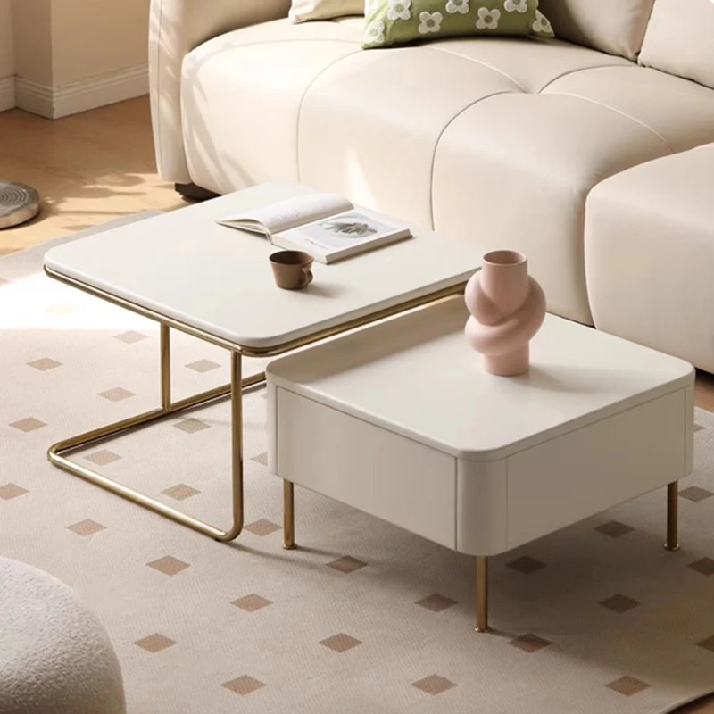 

Standing Square Simple Coffee Tables Modern Minimalist Floor Center Side Table Waterproof Entryway Mesa Plegable Home Furniture