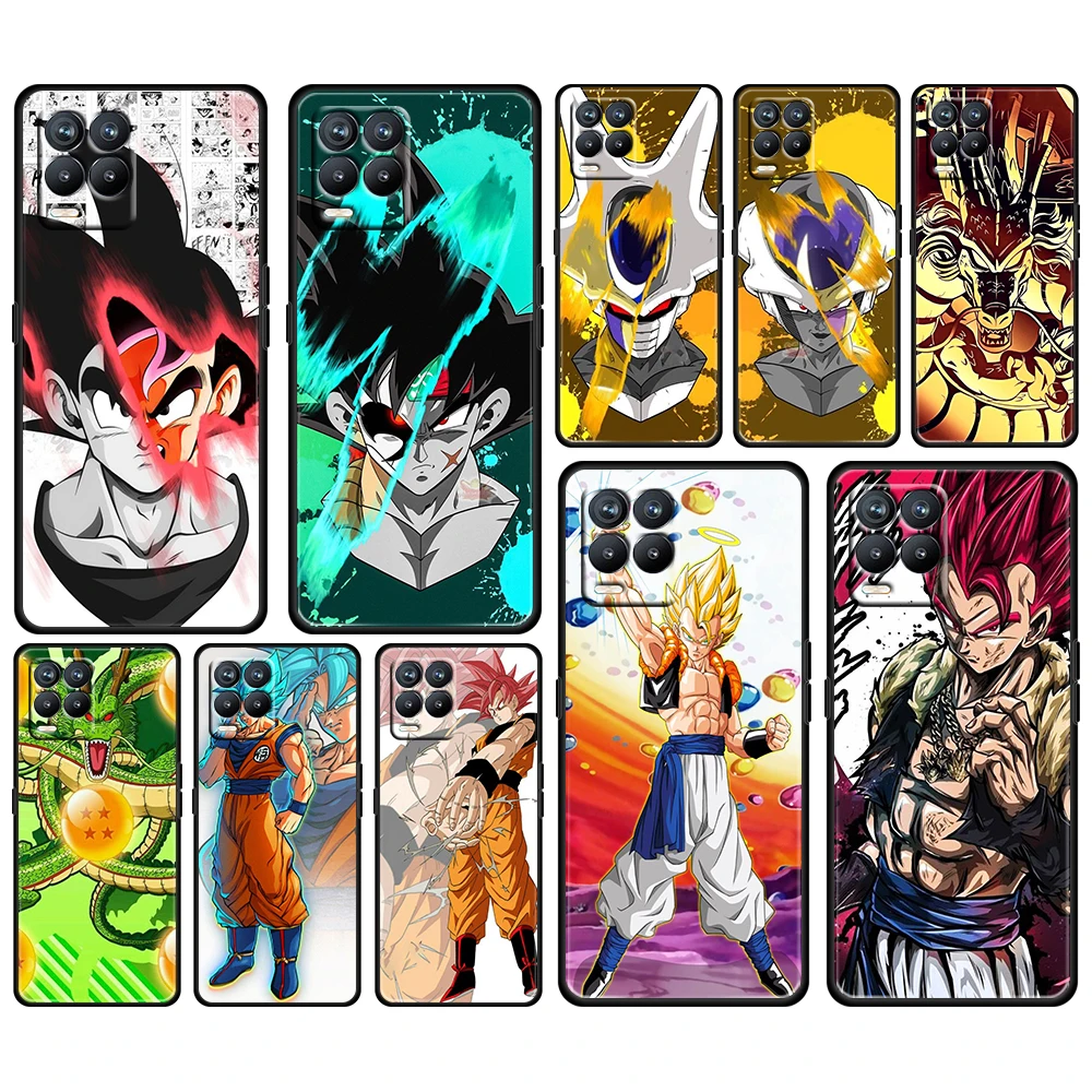 

Anime Dragon Ball Goku For OPPO GT Master Find X5 X3 Realme 9 8 6 C3 C21Y Pro Lite A53S A5 A9 2020 Black Phone Case Cover Coque