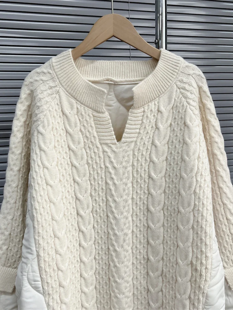 

Женская трикотажная блузка с V-образным вырезом и длинным рукавом