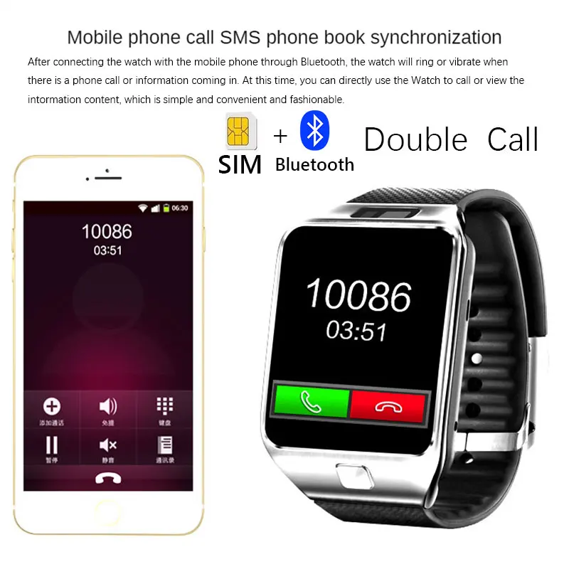 Dz09 Smartwach для Xiaomi монитор сна женщин и мужчин Facebook Bluetooth звонок музыкальная Шаговая