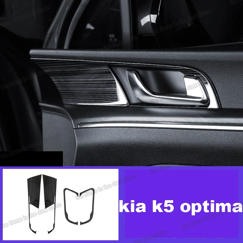 Auto Interieur Deurklink Frame Trims Voor Kia K5 Optima 2020 2021 Accessoires Auto Styling Koolstofvezel Decoratie 2022 2023