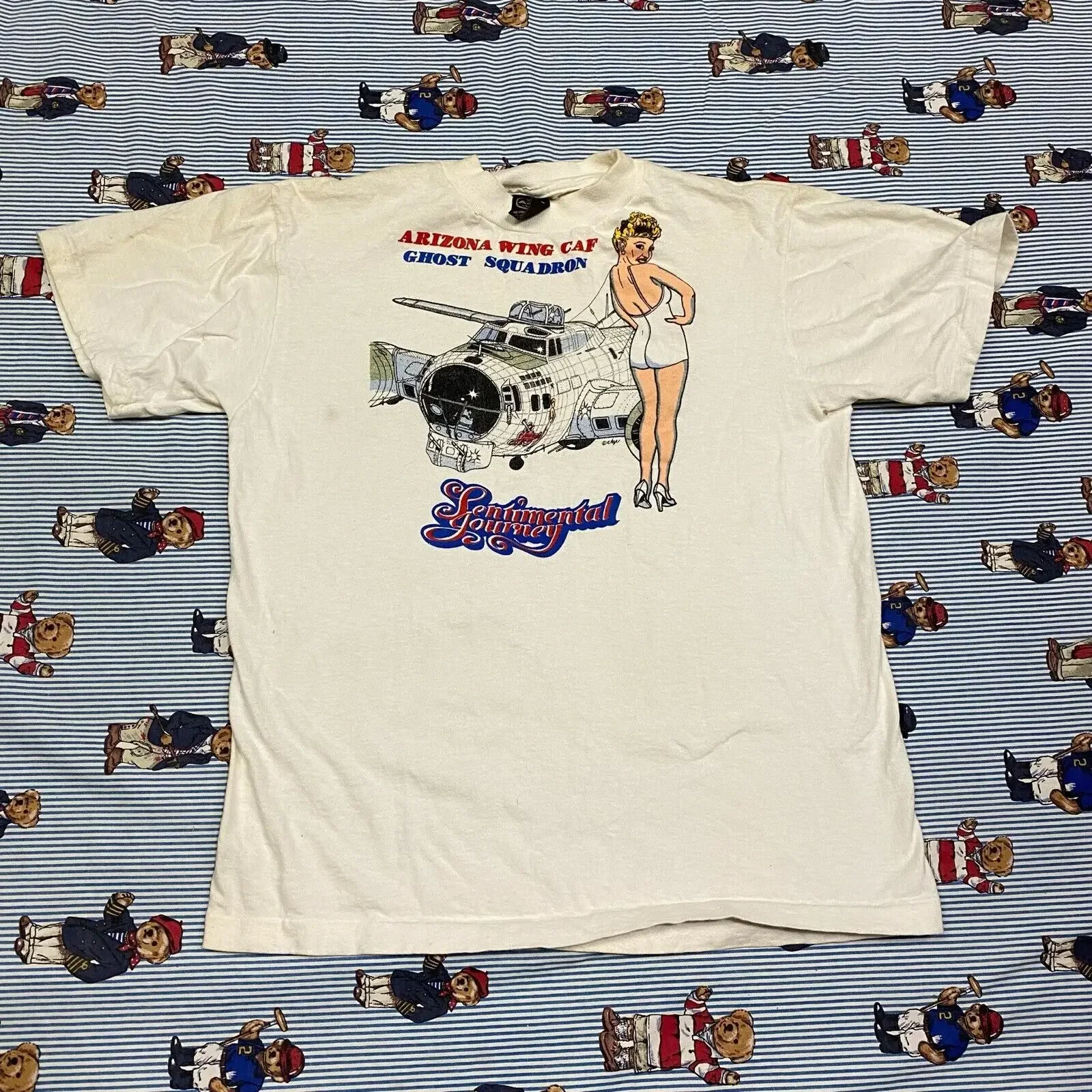 VTG Anvil Arizone Wing CAF Ghose Squadron Графическая футболка для взрослых Большая пин-ап США