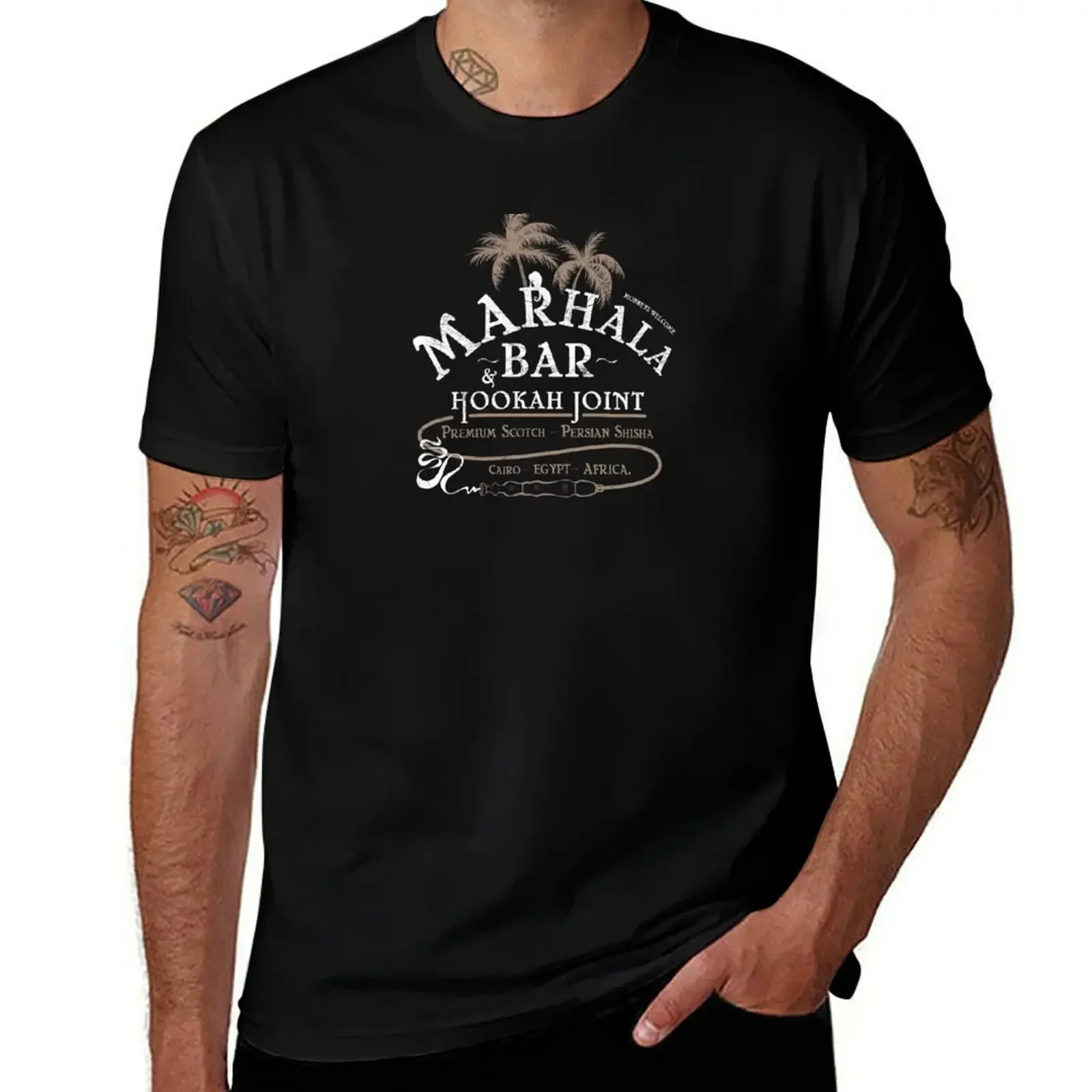 Футболка Marhala Bar and Hookah Joint (Gold Edition) Variant быстросохнущая мужская хлопковая футболка