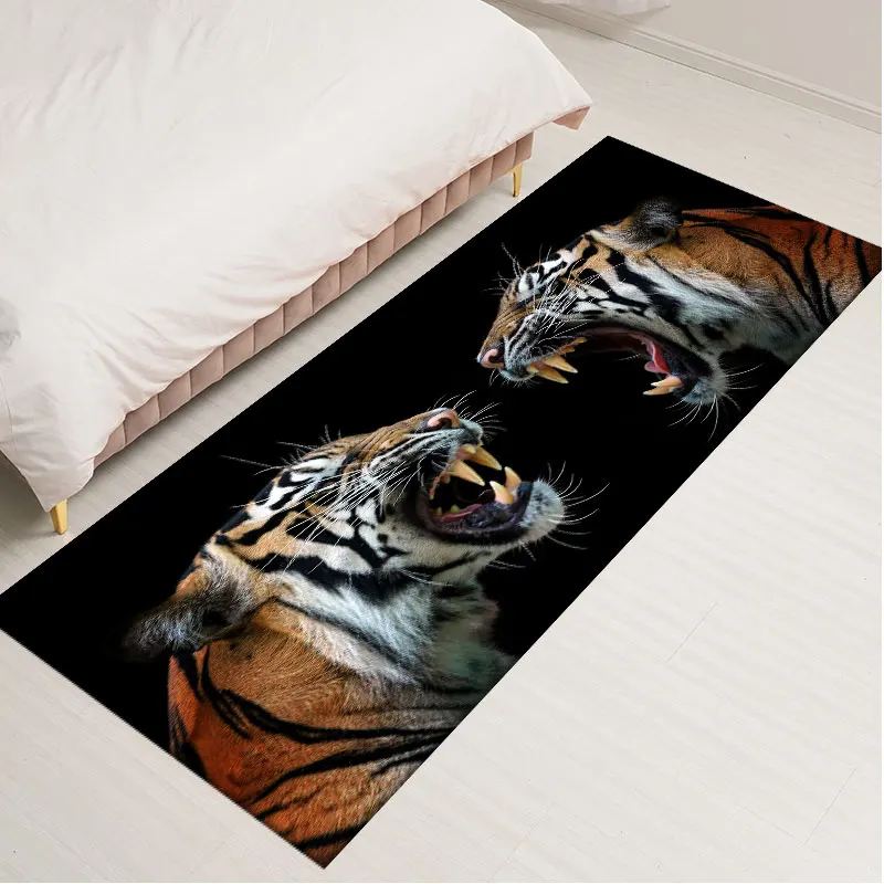 Современный кухонный коврик для входной двери в спальню тигровый фланелевый