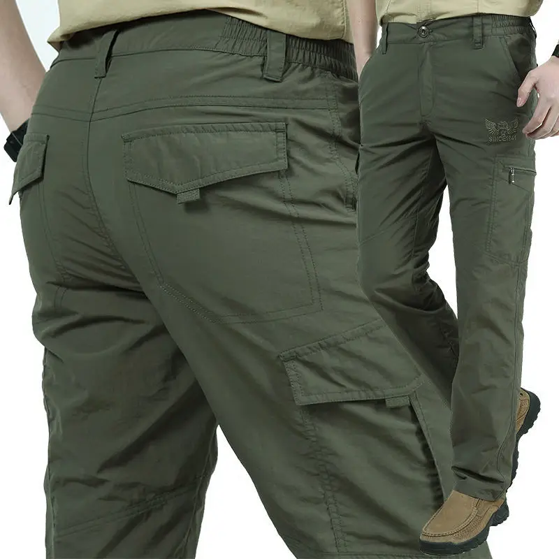 

Army Military Pants Tactical Cargo Trousers Men Waterproof Quick Dry Breathable Pants Male Casual Slim Long Trouser A08
