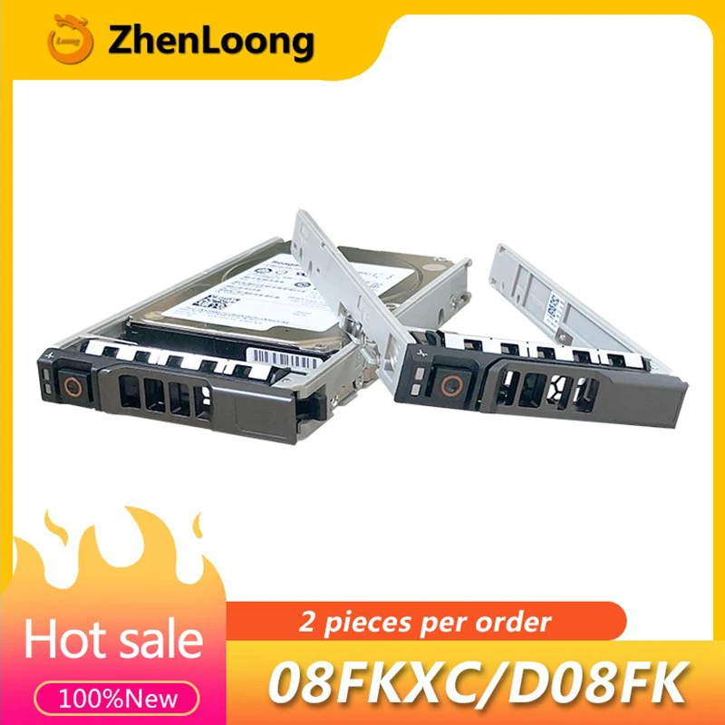 2 шт. Новинка 2 шт./лот 08FKXC 2,5 'SAS SATA серверный лоток Caddy для Dell PowerEdge R730 R630 T640 T630 HDD кронштейн ящик 8FKXC