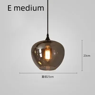 

Дизайнерский креативный серый стеклянный светодиодный подвесной светильник для кухни, ресторана, спальни, бара, гостиной, люстра, домашний декор, освещение на чердаке