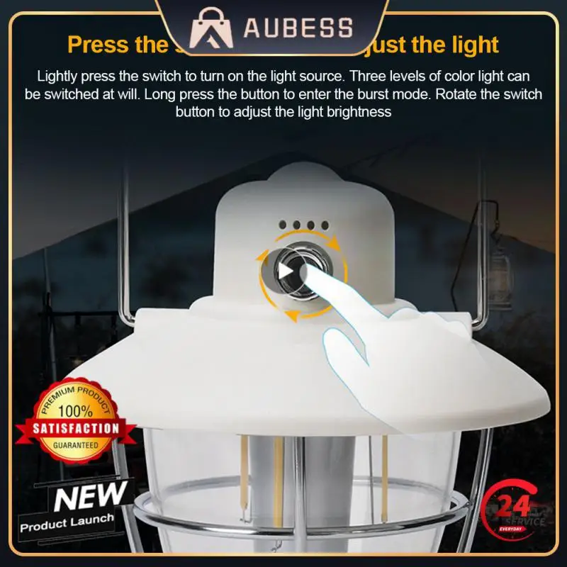 

Multi-functionlighting Power Indicator Design Charging Time 4 Hours Horse Lamp Three-level Color Light Adjustment Outdoor Light