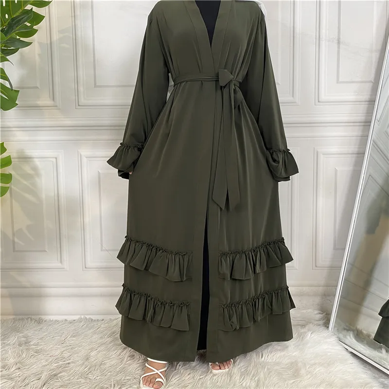 Рамадан открытая абайя африканская Турецкая Одежда Мусульманский хиджаб платье ислам аксессуары Дубай кафтан кимоно женское кимоно