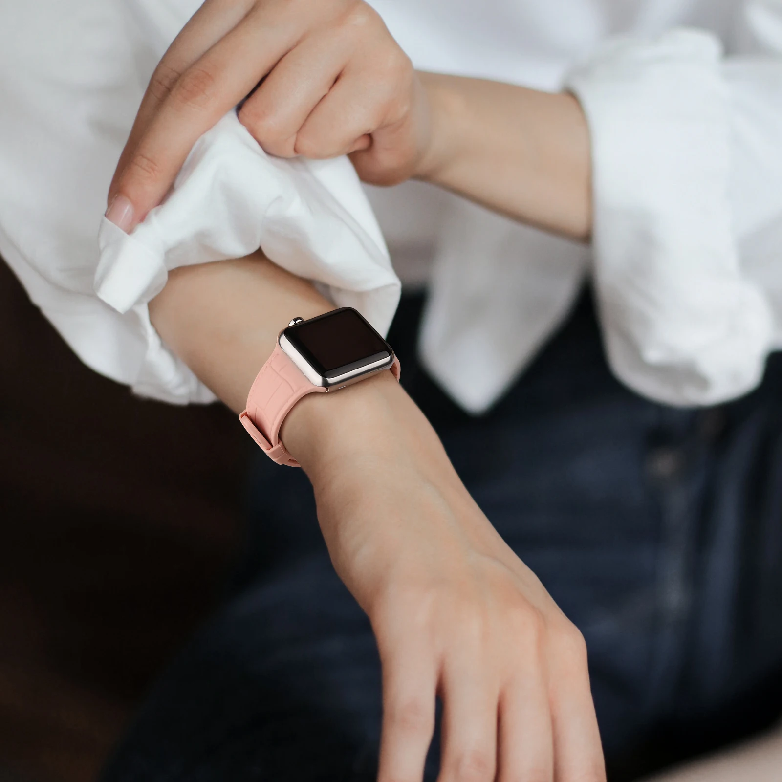 7pcs Silicone Strap For Apple Watch Series Ultra 49mm 7 8 41mm 45mm Bracelet For iWatch 6 5 4 3 2 1 SE 38mm 42mm 40mm 44mm Strap