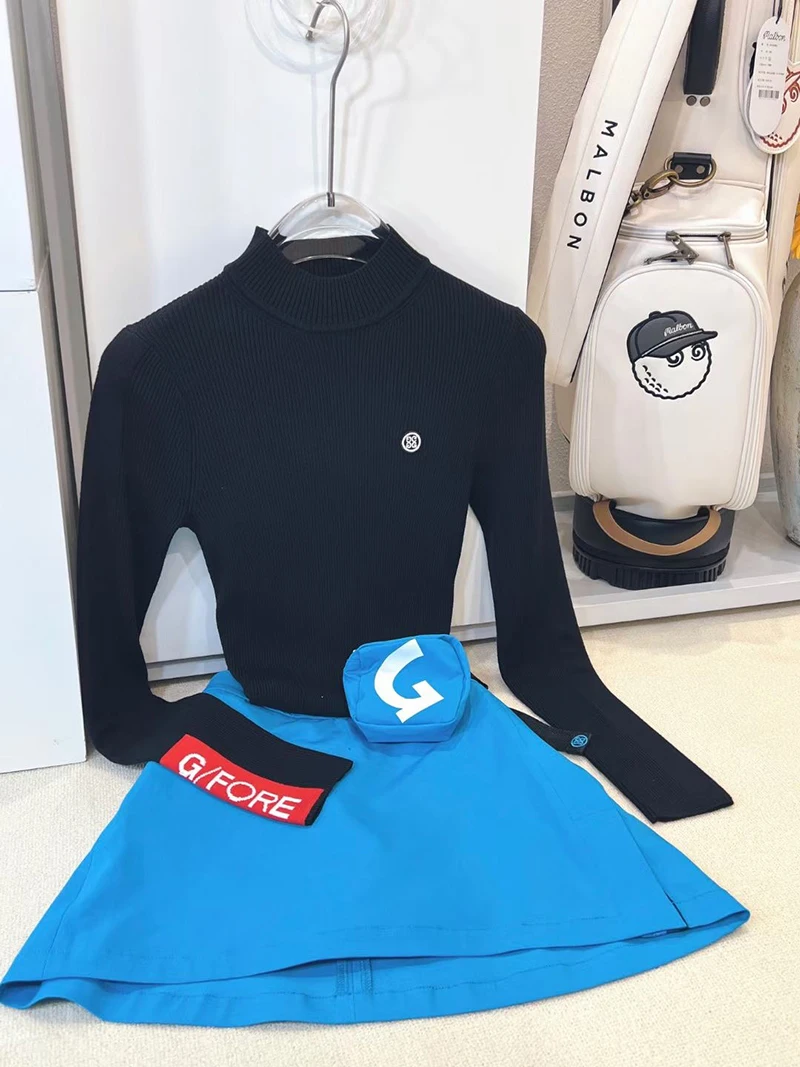 Golf  knit women woollen high neck warm long sleeve knit  autumn winter  sweater underwear G0103