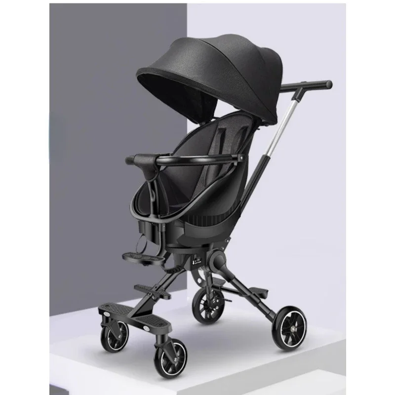 Детский прогулочный артефакт тележка с высоким ландшафтом ребенок может сидеть