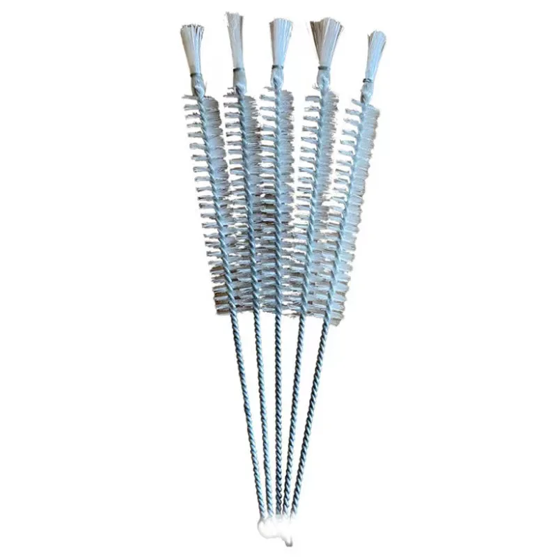 Nylon wire cleaning brush pipe dust bristle pipe brush bottle medical test tube brush