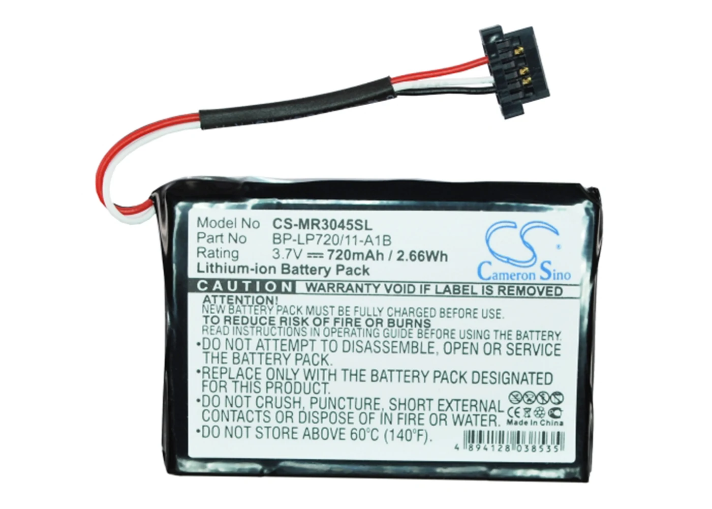 

Cameron Sino 720mA Battery for Magellan RoadMate 3045, RoadMate 3045-LM, RoadMate 3045-MU BP-LP720/11-A1B