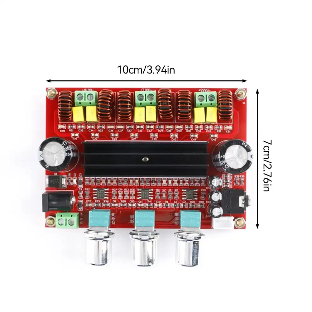 Новая двойная Плата усилителя сабвуфера TPA3116D2 2*50 Вт + 100 2 1 каналов TPA3116 аудио