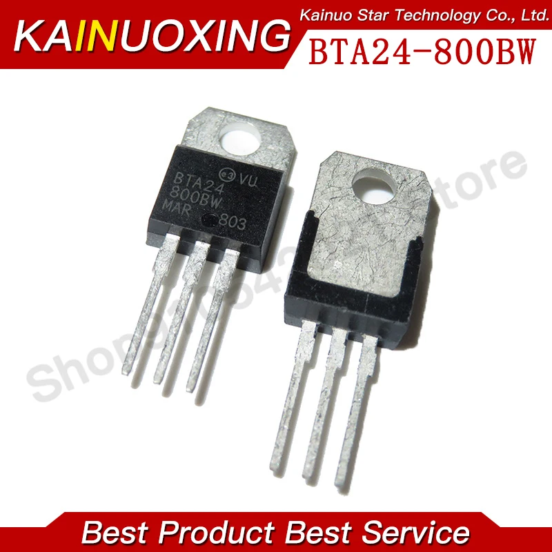 

10PCS BTA24-800BW TO-200 BTA24-800 TO220 BTA24 800V 24A новый оригинальный