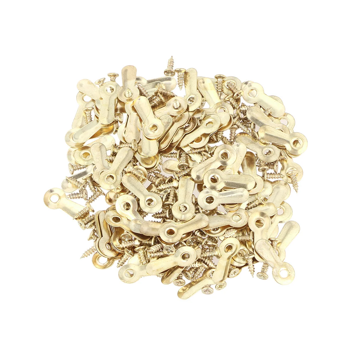 

200pcs Picture Frame Turn Buttons Photo Frame Hanging Hangers Tablet Frame Locks with 100pcs Hollow Rivets for DIY Scrapbooking