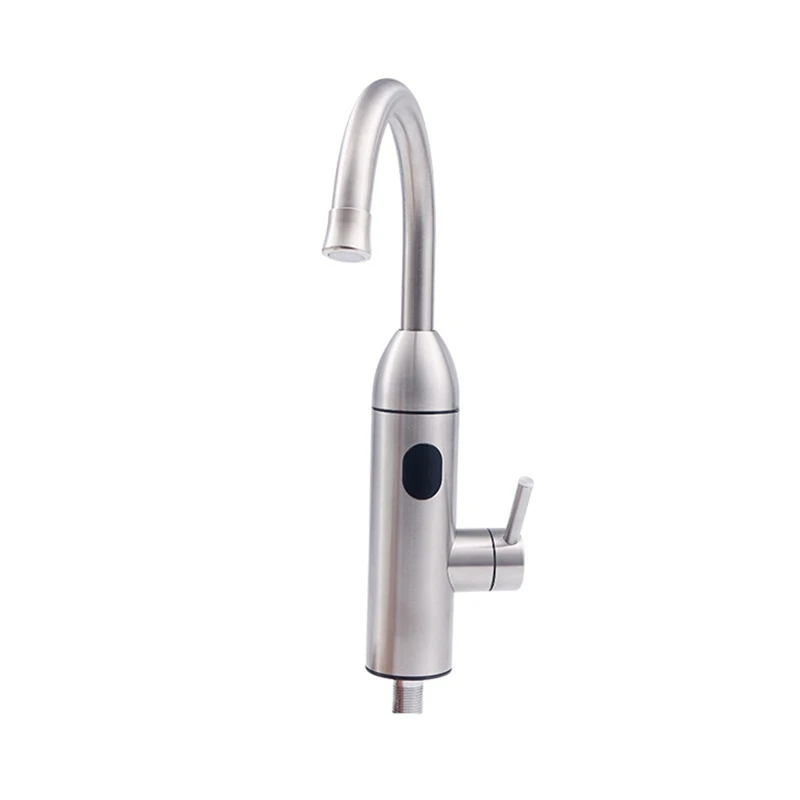 

Electric Water Heater Flowing Universal Spout Kitchen Faucet 2 In 1 Stainless Steel Electric Faucet 220V EU Plug