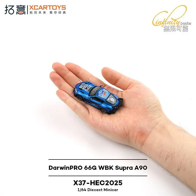 Фото Xcartoys 1/64 Toyota Supra DarwinPRO 66GWBK Supra A90 Pepsi Cola, коллекционная модель автомобиля, без радиоуправления, игрушечная машинка, украшение №2