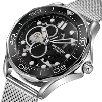 mens luxury top brand automatic watch for men hip hop chronograph sports military watches male clock hombre relogio masculino