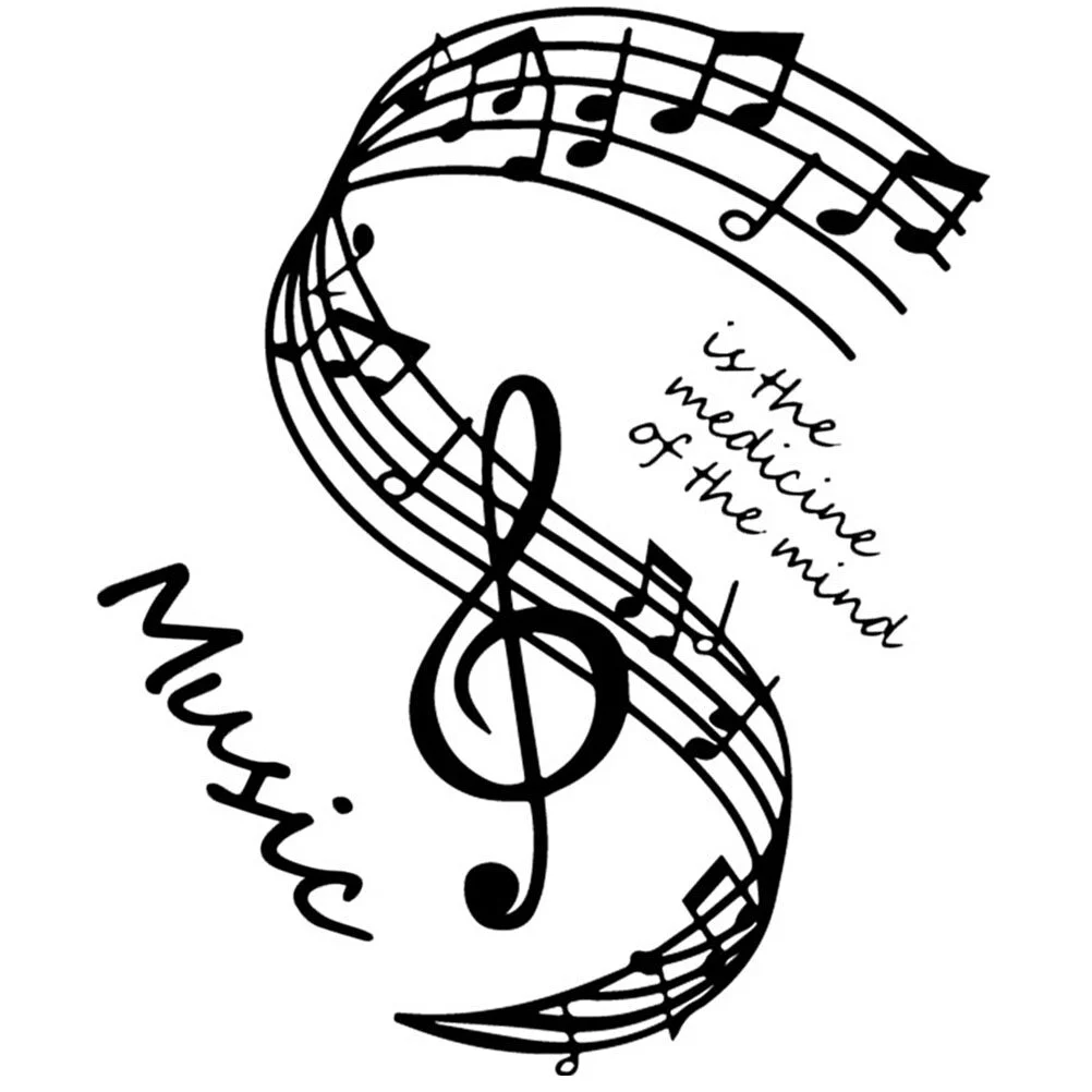 

Mural Musical Wall Stickers Removable Nursery Decals Window Themed Home Decorationations Mirror