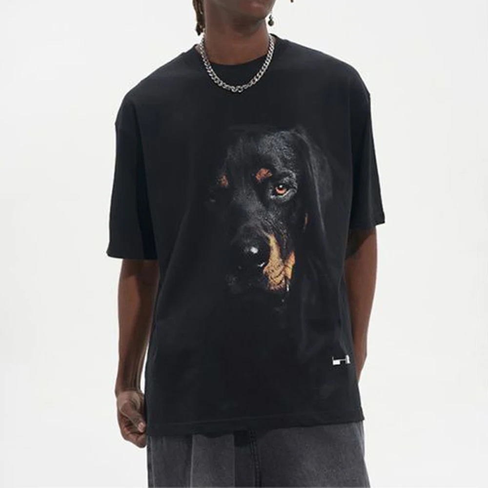 

Pure Cotton Summer Casual T-shirt Men's 2023 New American Retro Loose Fashion All-match Trendy Short-sleeved Top Men's Clothing