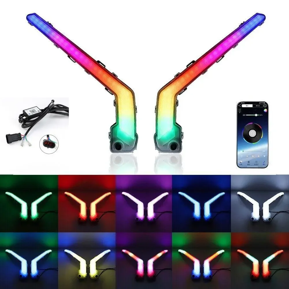 Передняя подсветка RGB для блокировки Can Am Maverick X3 XDS XRS Fang фары сигнал поворота