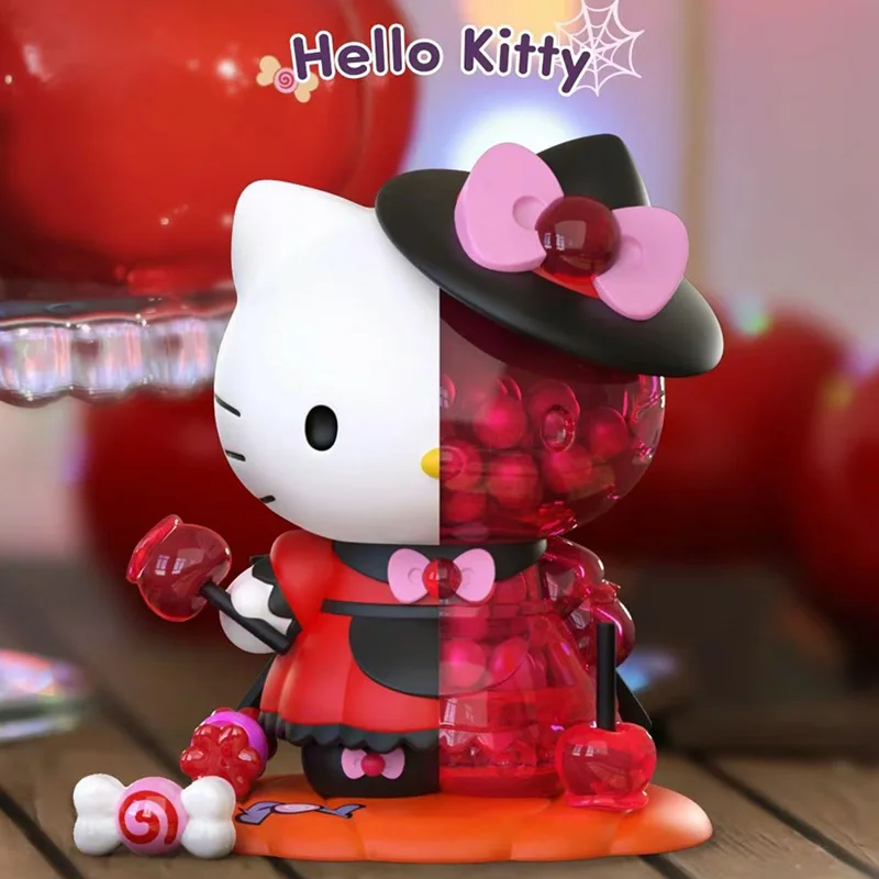 

Sanrio Blind Box Candy Spook Fun Series Hallowenn Kitty Mymelody Kuromi Cinnamoroll Badbadtz-Maru Pom Purin Anime Figure Toys